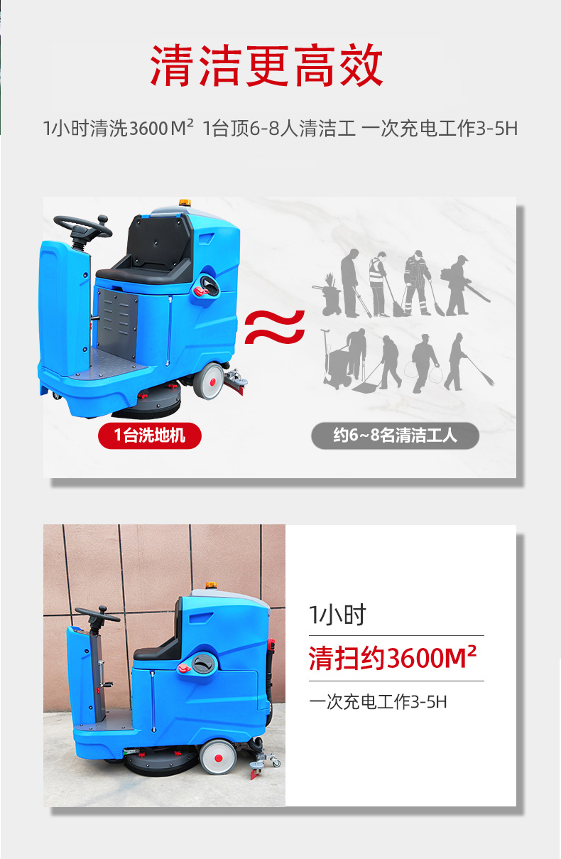 随州驾驶式洗地机更适合用在高铁站